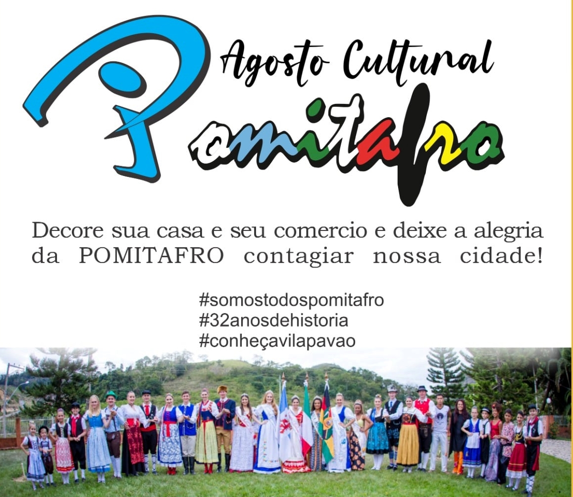 Município promove o Agosto Cultural Pomitafro para reviver sua maior festa